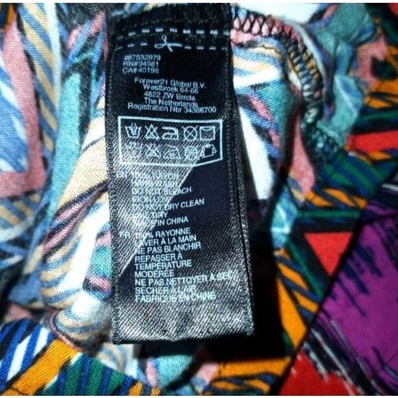 FOREVER 21 MULTICOLOR MINI DRESS SZ.S EUC. - Picture 6 of 8